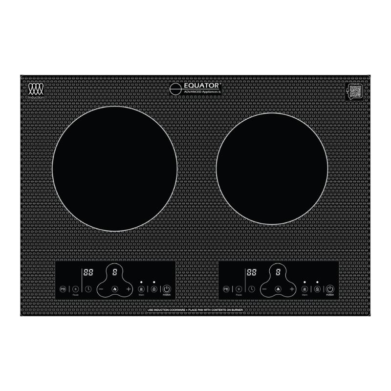 Equator 20inch Built-In/Freestanding 2 Burner HORIZONTAL Induction Cooktop 110V