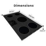 Equator 36 inch Built-In 5 Burner Induction Cooktop POWER BOOST Keep Warm 240V/9600W