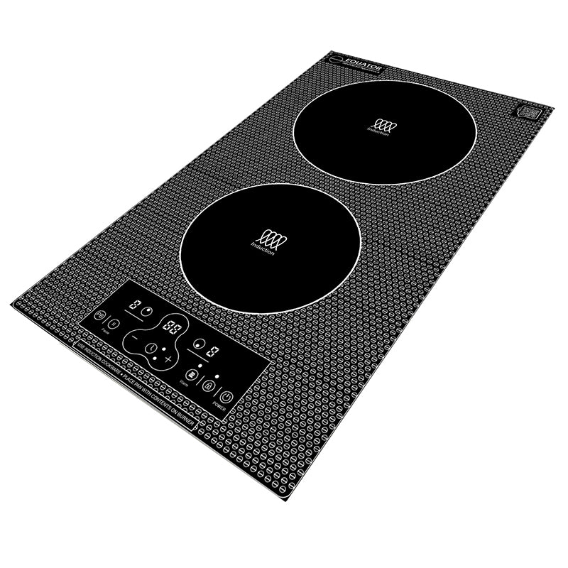 Placa de inducción vertical de 2 hornillas Equator de 12 pulgadas, empotrable/independiente, 110V