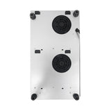 Placa de inducción vertical de 2 hornillas Equator de 12 pulgadas, empotrable/independiente, 110V
