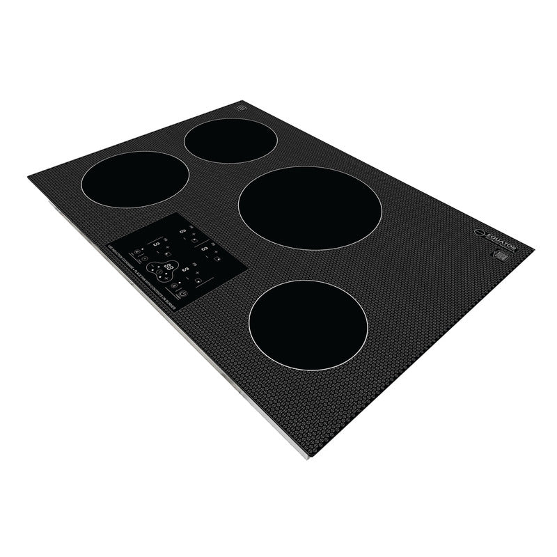 Parrilla de inducción integrada Equator de 30 pulgadas, 4 quemadores, POWER BOOST, función para mantener caliente, 240V, 7400W