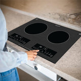 Equator 20inch Built-In/Freestanding 2 Burner HORIZONTAL Induction Cooktop 110V