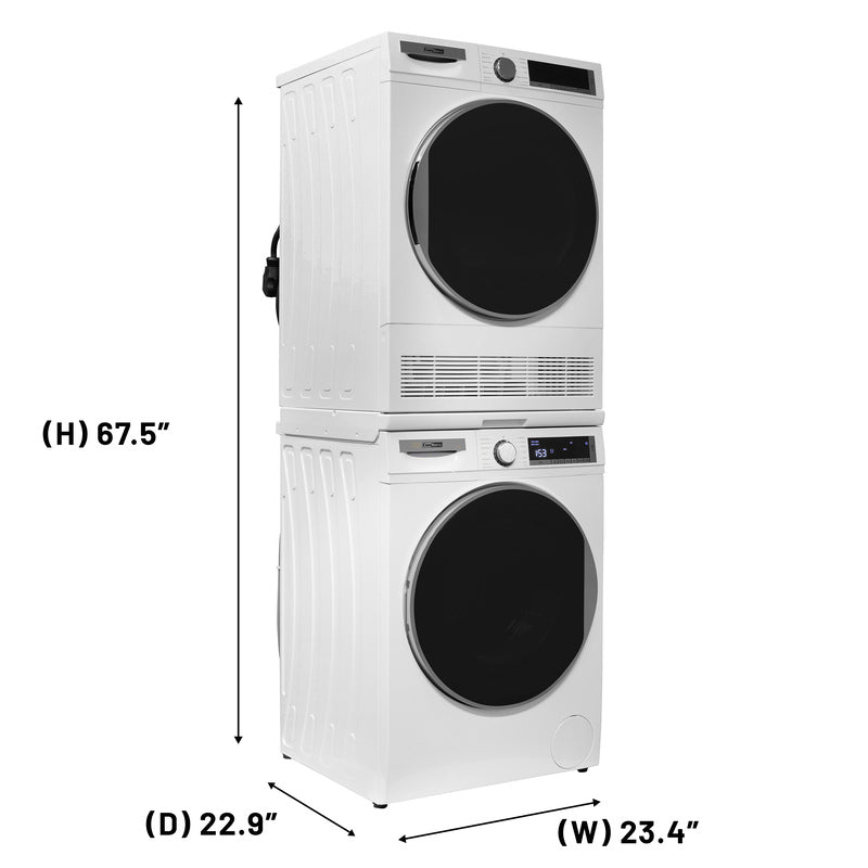 Lavadora Conserv Luxe de 2.2 pies cúbicos 110V + Secadora de condensación de 4 pies cúbicos 220V, garantía de 2 años