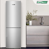 Conserv 11.5cf Tall Frost Free Ref-Freezer 24in Wine Rack E-Star 43dB Stainless
