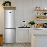 Conserv 11.5cf Tall Frost Free Ref-Freezer 24in Wine Rack E-Star 43dB Stainless