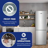 Conserv 11.5cf Tall Frost Free Ref-Freezer 24in Wine Rack E-Star 43dB Stainless