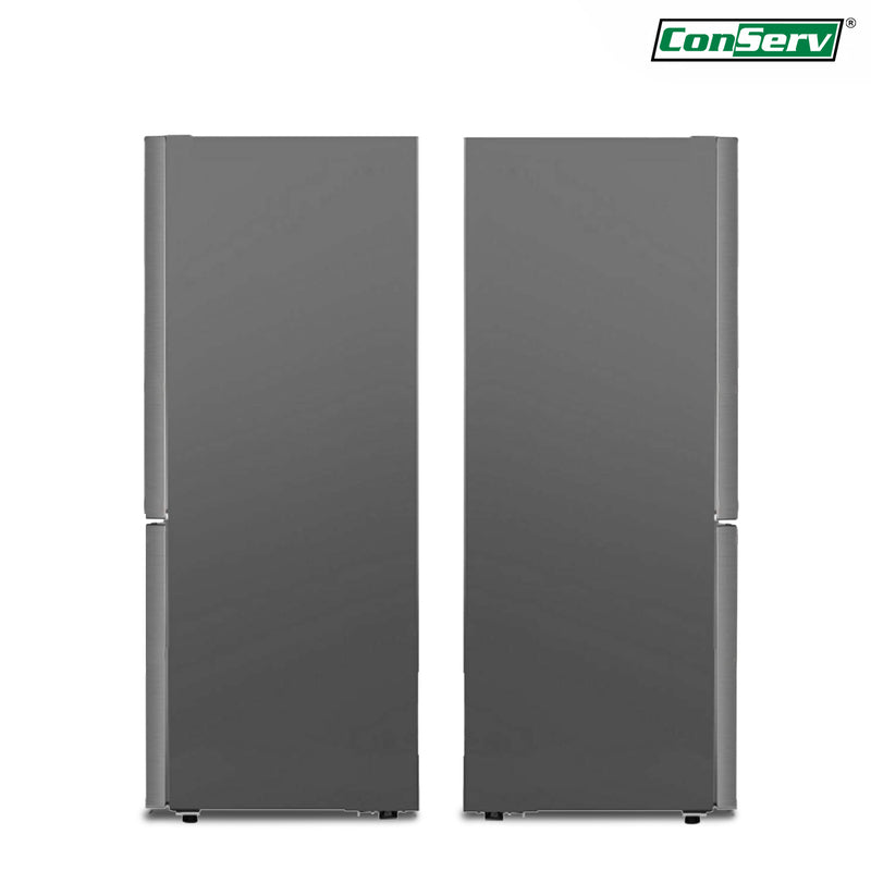 Conserv 11.5cf Tall Frost Free Ref-Freezer 24in Wine Rack E-Star 43dB Stainless