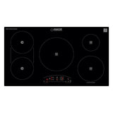 Table de cuisson électrique hybride CÉRAMIQUE-INDUCTION 5 foyers de 36 pouces 220V Equator