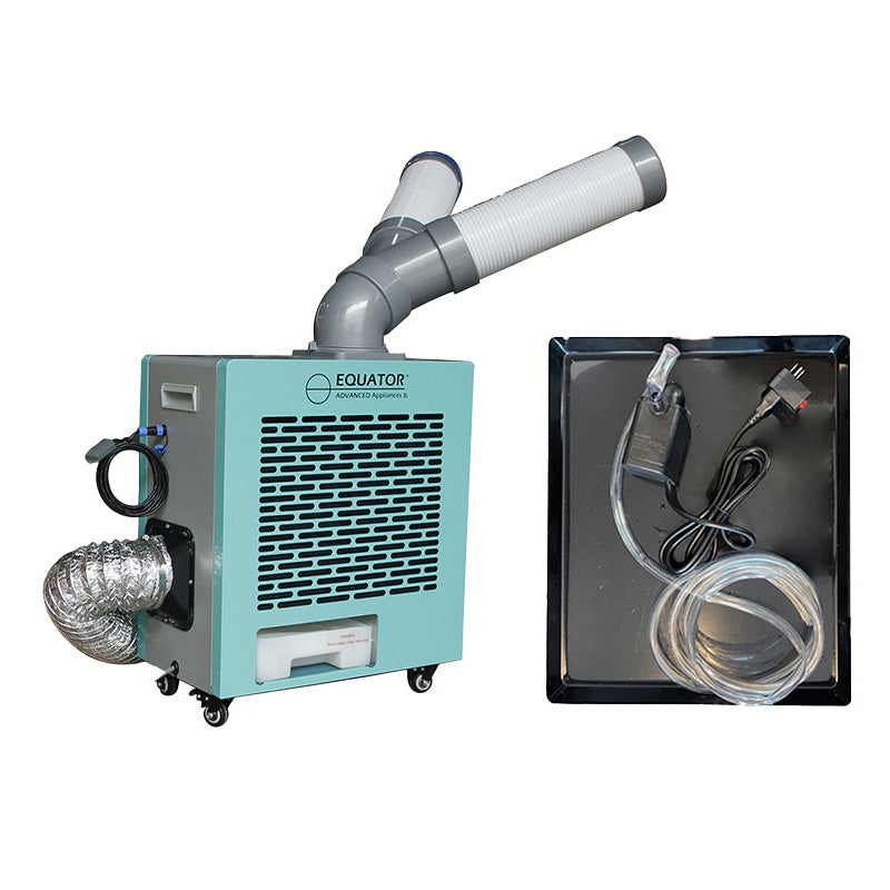 Climatiseur-chauffage d'intérieur et d'extérieur Equator 10 000 BTU 110 V + kit de pompe avec bac de récupération