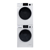 LAVADORA APILABLE ESTÁNDAR EW 835 18 lbs 1.9 pies cúbicos 110V + SECADORA VENTILADA CON SENSOR ED 880 4 pies cúbicos 220V