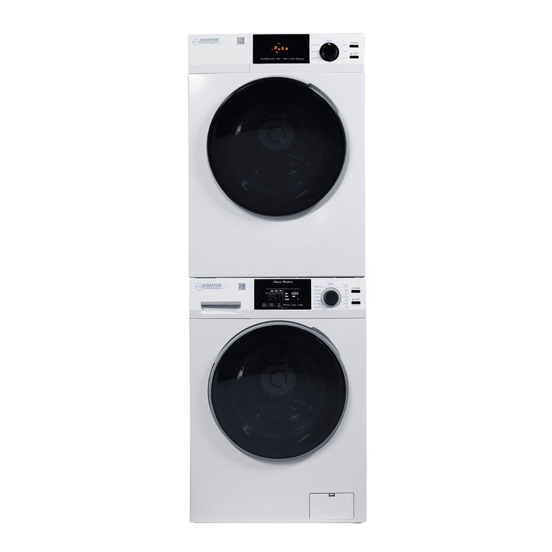 LAVADORA APILABLE ESTÁNDAR EW 835 18 lbs 1.9 pies cúbicos 110V + SECADORA VENTILADA CON SENSOR ED 880 4 pies cúbicos 220V