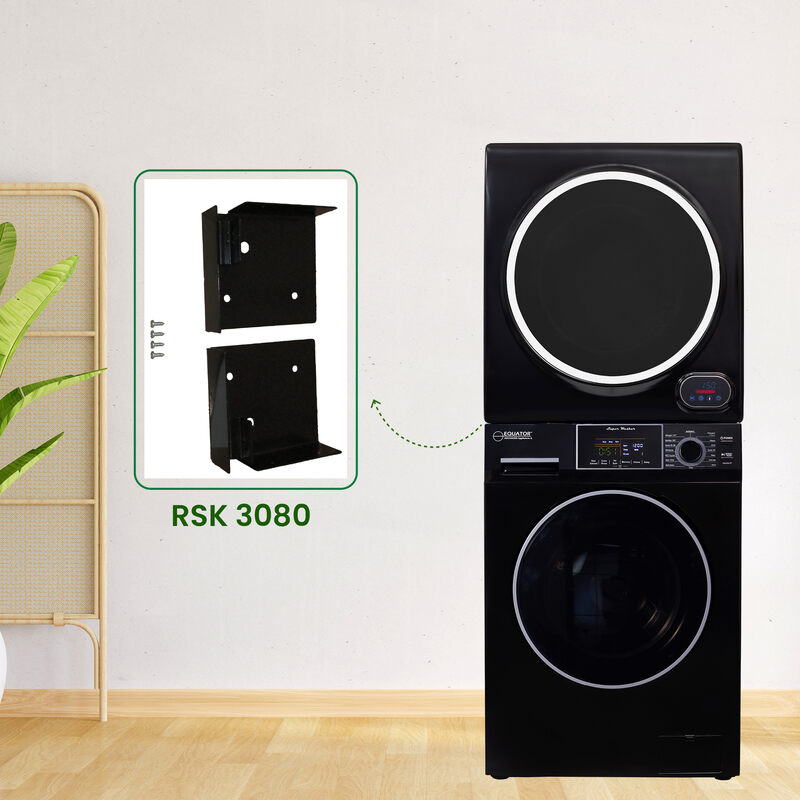LAVADORA PREMIUM APILABLE 110V EW 826 1.62 pies cúbicos 15 libras + SECADORA VENTILADA DIGI ED 852 3.5 pies cúbicos