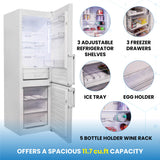 Conserv 12cf No Frost Bottom Freezer Refrigerator Wine Rack GARAGE READY E-Star