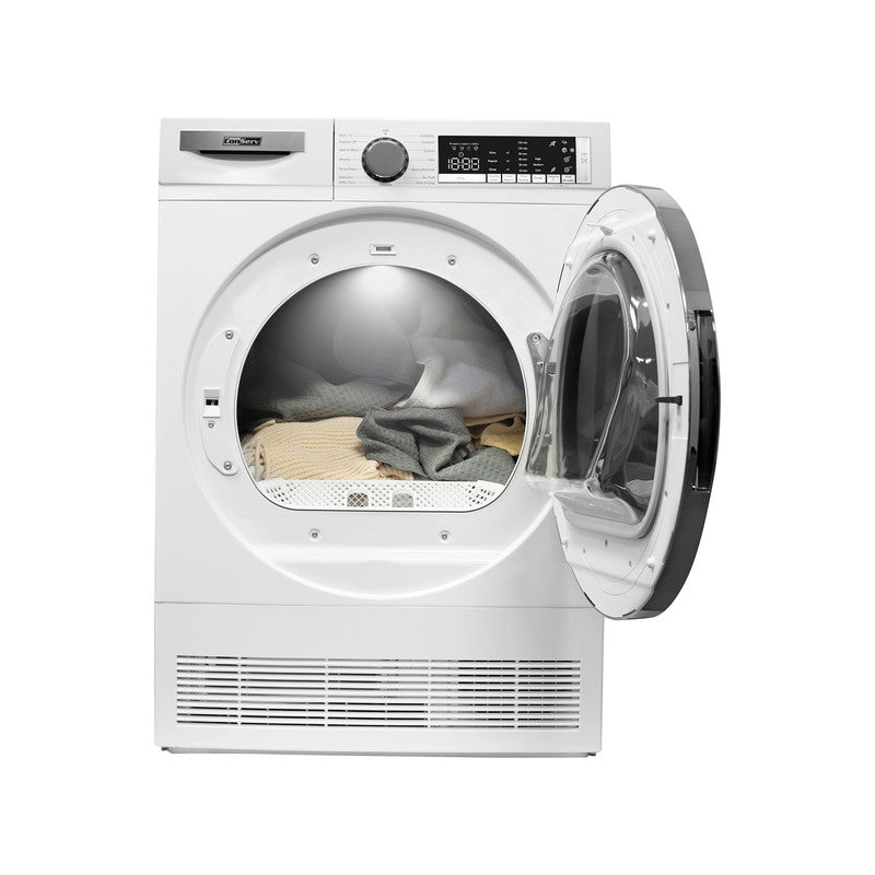 Sèche-linge à condensation/sans évacuation ConServ 4cf, assainissement, affichage LED, porte réversible, 220V, EStar (reconditionné)