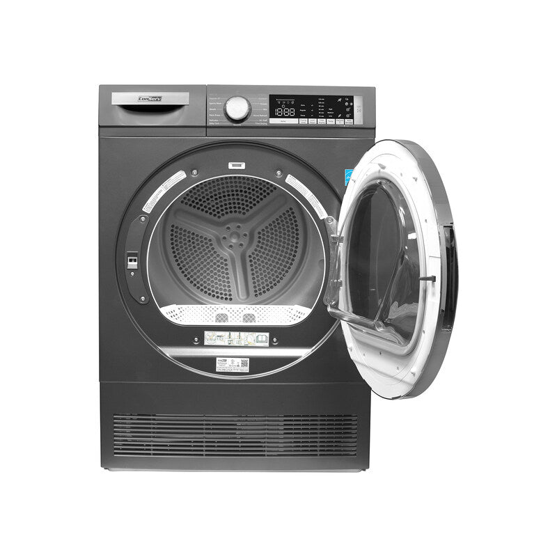 Sèche-linge à condensation/sans évacuation ConServ 4cf, assainissement, affichage LED, porte réversible, 220V, EStar (reconditionné)