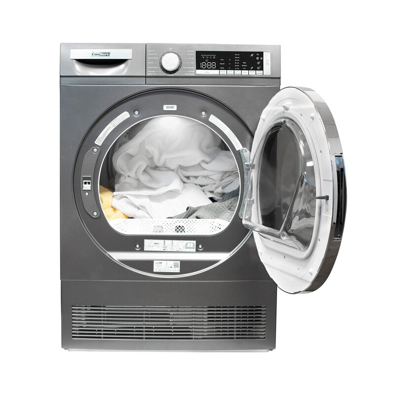 Sèche-linge à condensation/sans évacuation ConServ 4cf, assainissement, affichage LED, porte réversible, 220V, EStar (reconditionné)