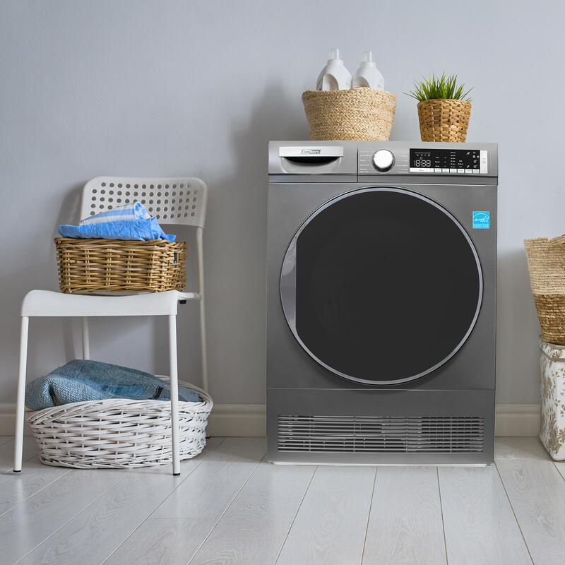 Sèche-linge à condensation/sans évacuation ConServ 4cf, assainissement, affichage LED, porte réversible, 220V, EStar (reconditionné)