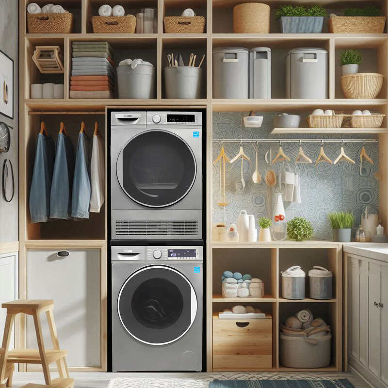 Lavadora Conserv Luxe de 2.2 pies cúbicos 110V + Secadora de condensación de 4 pies cúbicos 220V, garantía de 2 años