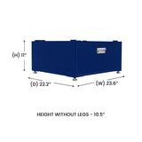 Pedestal para lavandería Equator de 24 pulgadas, 11 pulgadas de alto + cajón de almacenamiento extraíble y patas ajustables