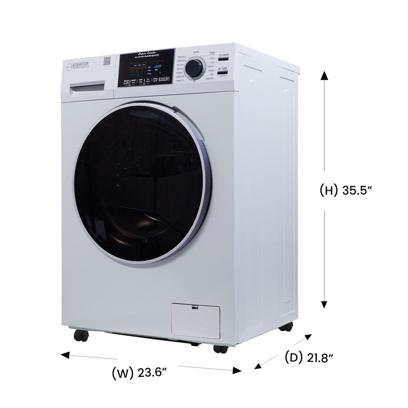 All-in-One Washer Dryer VENTLESS/VENTED PET 1.62cf/15lbs+Portability Kit Merlot