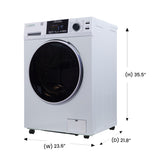 All-in-One Washer Dryer VENTLESS/VENTED PET 1.62cf/15lbs+Portability Kit Merlot
