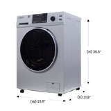 All-in-One Washer Dryer VENTLESS/VENTED PET 1.62cf/15lbs+Portability Kit Merlot