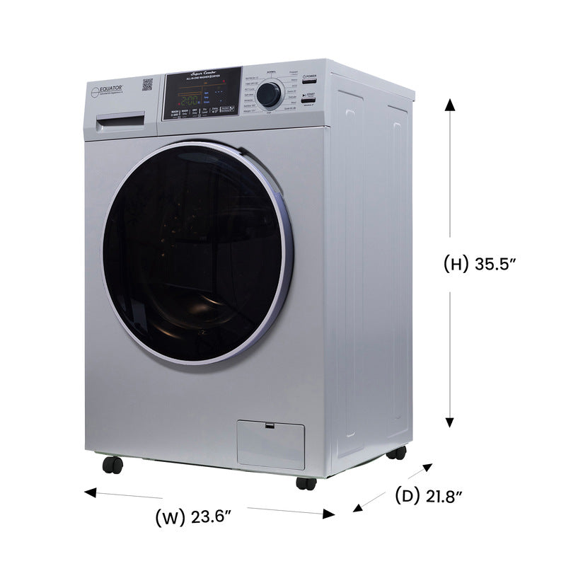 All-in-One Washer Dryer VENTLESS/VENTED PET 1.62cf/15lbs+Portability Kit Merlot