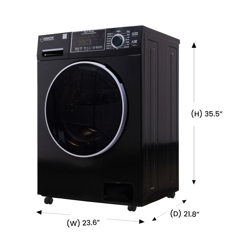 All-in-One Washer Dryer VENTLESS/VENTED PET 1.62cf/15lbs+Portability Kit Merlot