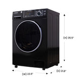 All-in-One Washer Dryer VENTLESS/VENTED PET 1.62cf/15lbs+Portability Kit Merlot