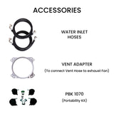 All-in-One Washer Dryer VENTLESS/VENTED PET 1.62cf/15lbs+Portability Kit Merlot