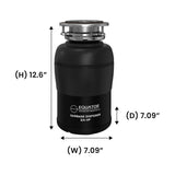 24 in Dishwasher 14 place + 3/4 HP Garbage Disposer QUIET 51dB 110V E-Star ADA -- White