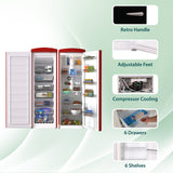 Ensemble réfrigérateur rétro Conserv 24 po 11 pi³ + congélateur vertical 8,3 pi³ 110 V