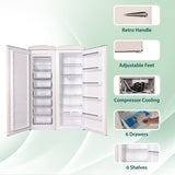 Ensemble réfrigérateur rétro Conserv 24 po 11 pi³ + congélateur vertical 8,3 pi³ 110 V
