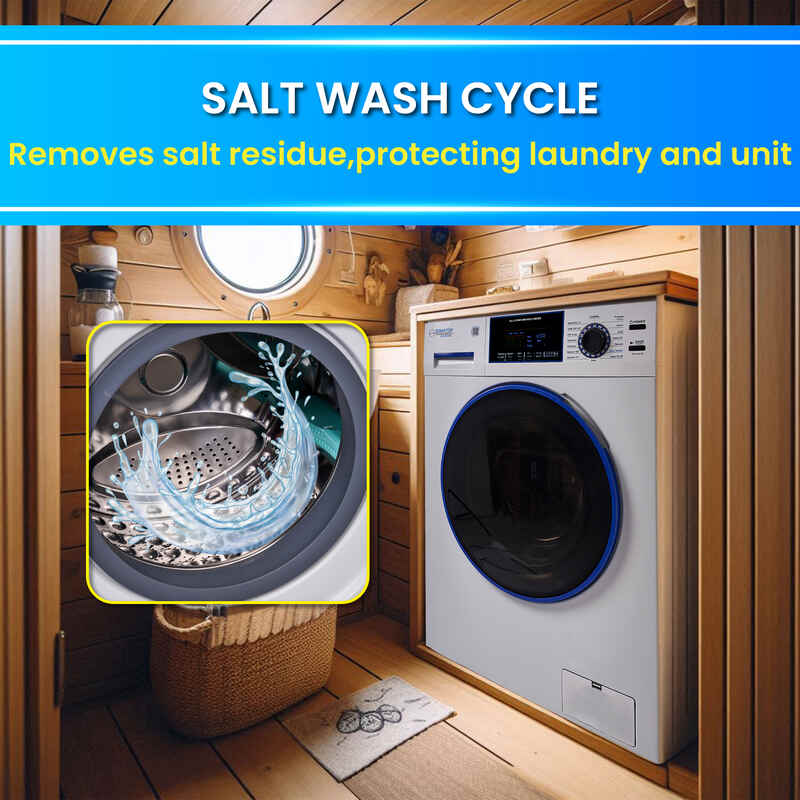 Original Marine Combo Washer Dryer ANTI CORROSION 1.62 cf/15 lbs 1400 RPM Salt Wash 110V