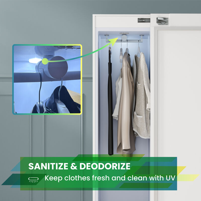 Steam Dryer Closet Sanitize Deodorize Refresh Slim110V