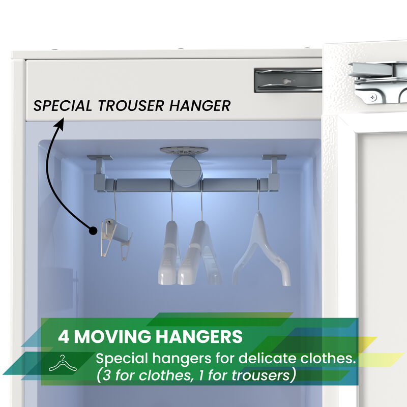 Steam Dryer Closet Sanitize Deodorize Refresh Slim110V