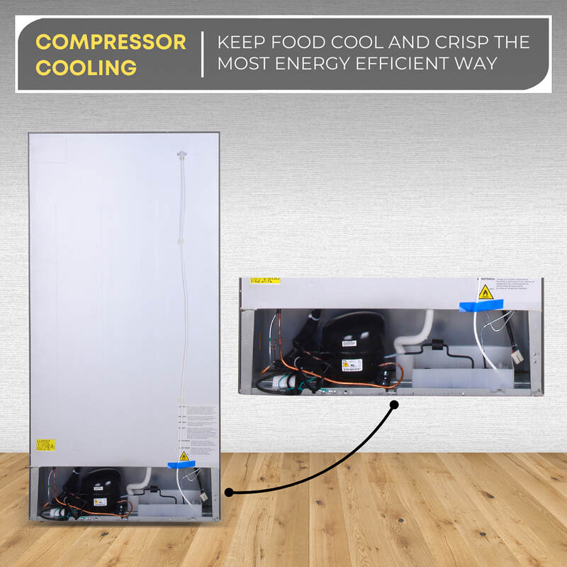 Conserv 30in Refrigerator 18cf Top Freezer INSTALLED ICE MAKER E-Star 110V