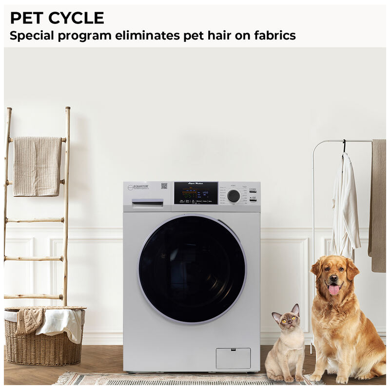 Laveuse à chargement frontal 1,6 pi³/15 lb, blanc, 110 V, 15 programmes + cycle pour animaux de compagnie
