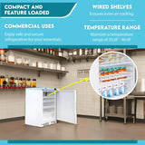 Refrigerador COMERCIAL/FARMACÉUTICO Conserv Compact de 24 pulgadas, 3.9 pies cúbicos, WIFI, 110V