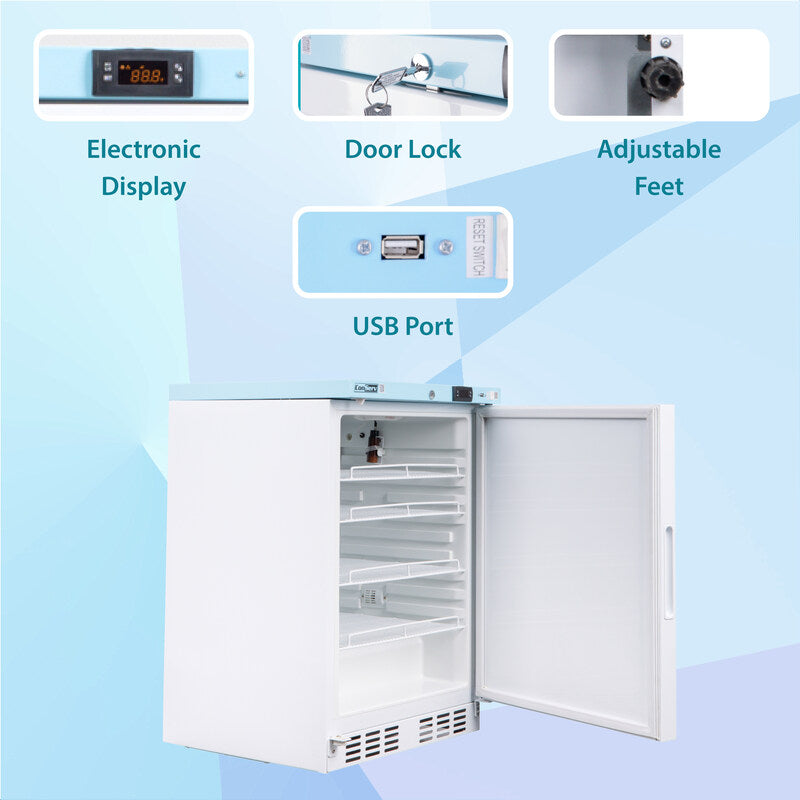 Refrigerador COMERCIAL/FARMACÉUTICO Conserv Compact de 24 pulgadas, 3.9 pies cúbicos, WIFI, 110V