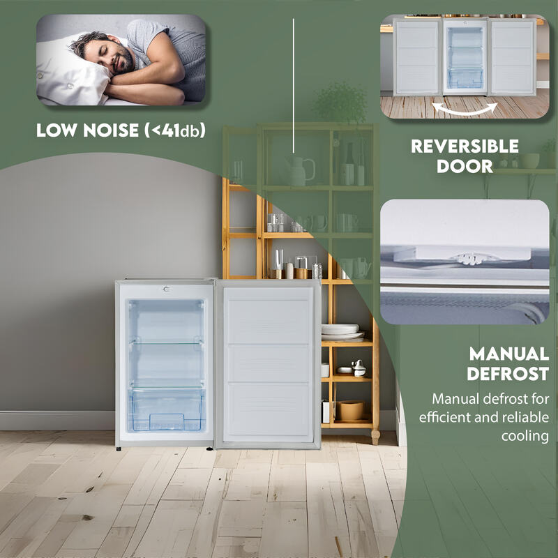Congelador vertical compacto Conserv de 3 pies cúbicos, PUERTA REVERSIBLE, independiente, 110V, E-Star