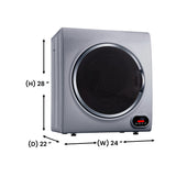 Compact Vented Sensor Dryer 3.5cf/13lbs 110V Bottom control DIGITAL