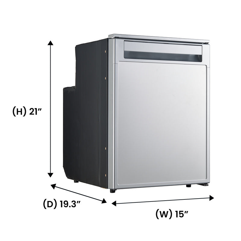 Compact RV-Marine-Offgrid Convertible Refrigerator-Freezer 1.6cf 12V 110V