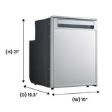 Compact RV-Marine-Offgrid Convertible Refrigerator-Freezer 1.6cf 12V 110V