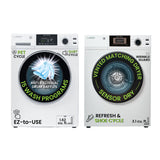 Set de lavandería 110V UN TOMACORRIENTE Lavadora 15 lb 1.62 pc + Secadora ventilada 13 lb 3.1 pc