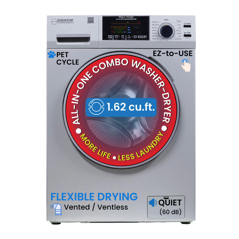 Original All-In-One 4600 Washer Dryer VENTLESS/VENTED PET Cycle 1.62cf/15lbs 110V