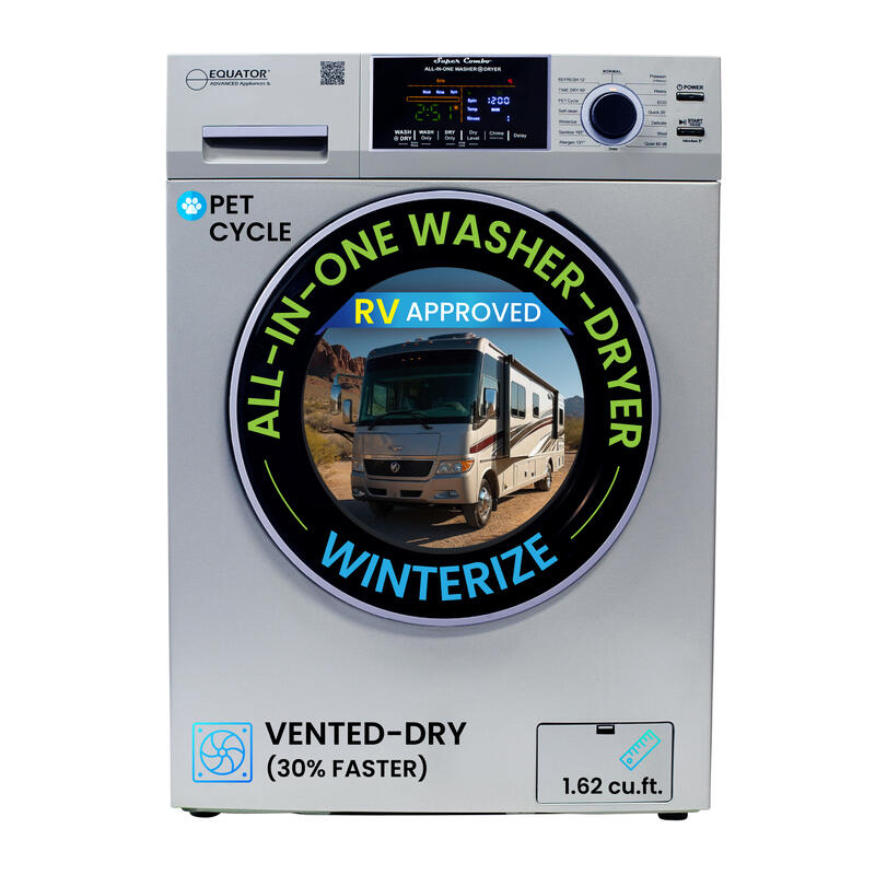 Original All-in-One 4800 Washer Dryer VENTED-DRY 30% FASTER than Condense 15lb 110V