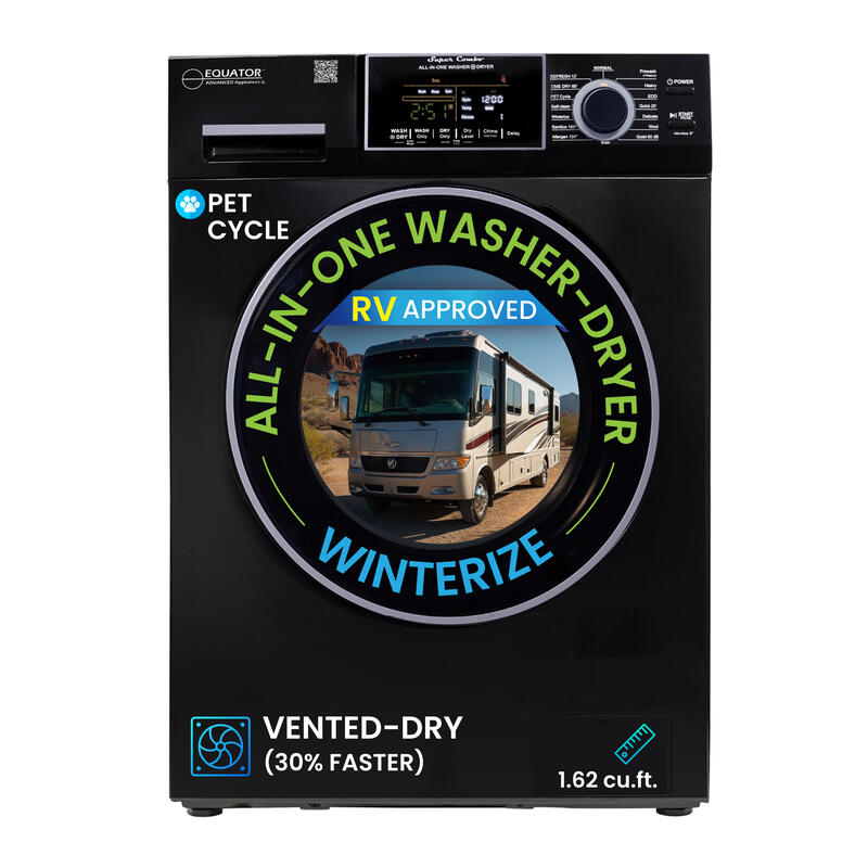 Original All-in-One 4800 Washer Dryer VENTED-DRY 30% FASTER than Condense 15lb 110V