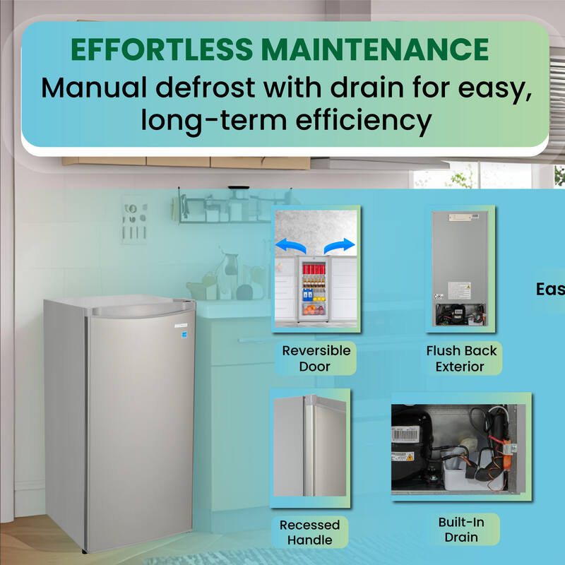 Congélateur vertical compact Conserv 4,3 pi³, porte réversible, pose libre, 110V, homologué Energy Star