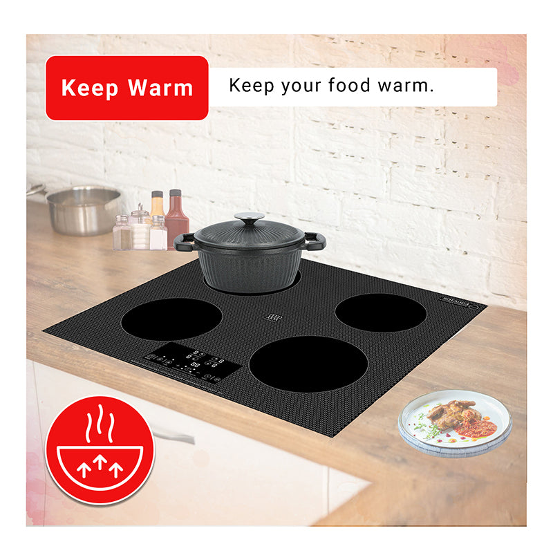 Table de cuisson à induction encastrable Equator de 24 pouces, 4 foyers, fonction Power Boost, maintien au chaud, 240V, 7400W